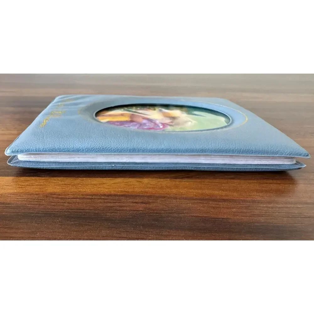 Vintage ‘80s Dusk Blue Window Cut Photo Album for 3 1/2 x 5 Inch Photos